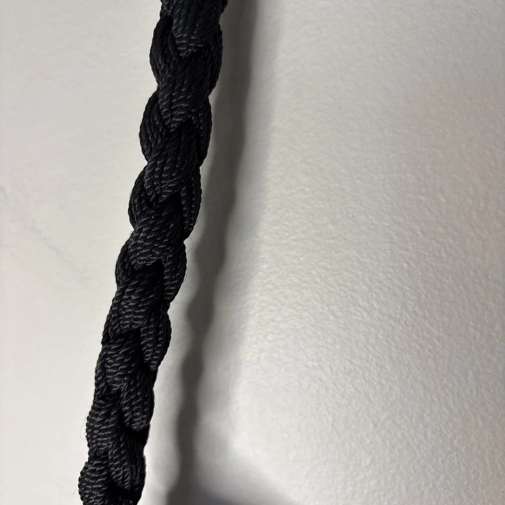 THE SAK‎ Crocheted Shoulder Bag Purse Black 11
